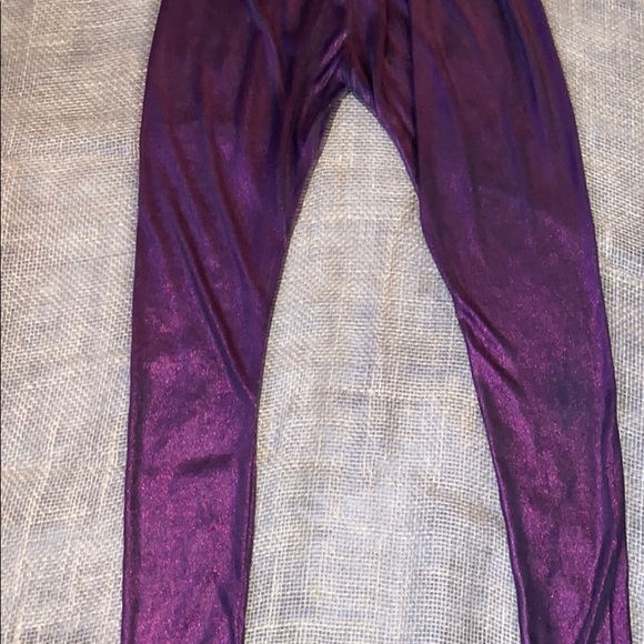 Fashion  Shiny plum Tights leggings - Picture 11 of 13